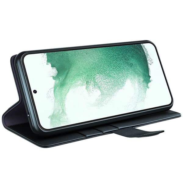 Ægte læderetui Samsung Galaxy S23 Plus Sort
