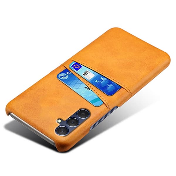 Läderskal Kortfack Samsung Galaxy A15 Cognac