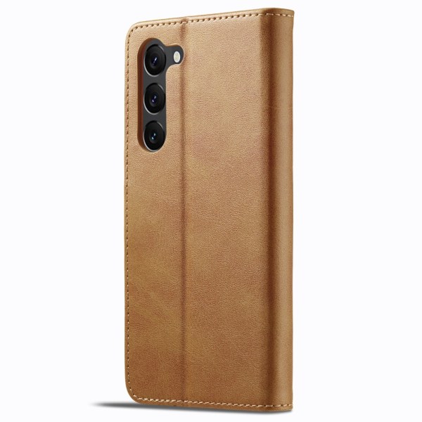 LC.IMEEKE Plånboksfodral Samsung Galaxy S24 Plus Cognac