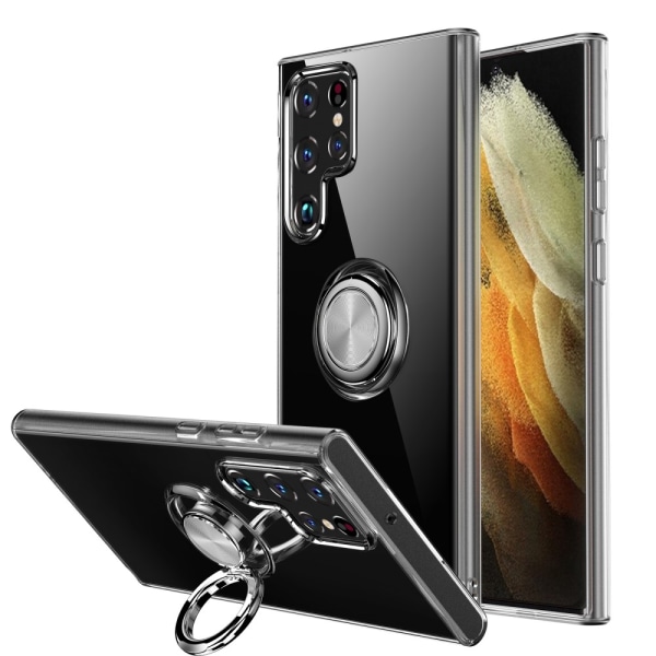 Skal Ringhållare Samsung Galaxy S22 Ultra Transparent