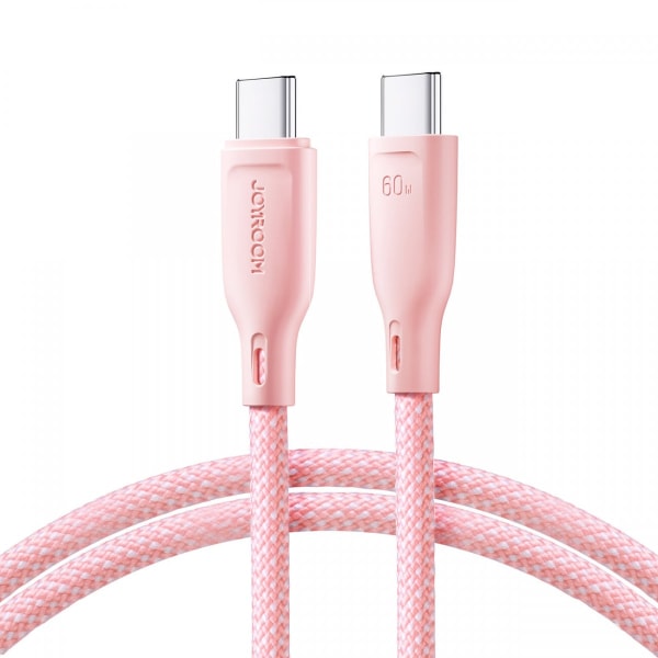 Joyroom 60W USB kabel USB-C - USB-C 1m Pink