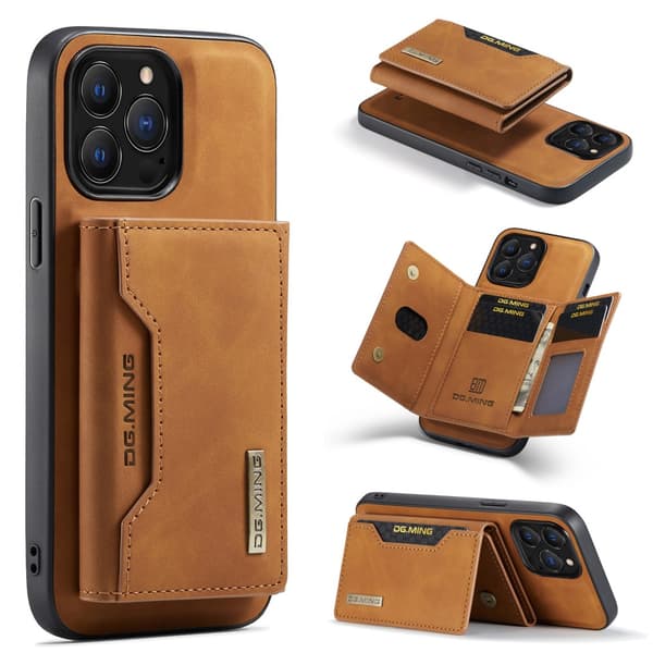 DG.MING 2-i-1 Magnetiskt Skal Med Kortfack iPhone 16 Pro Max Cog