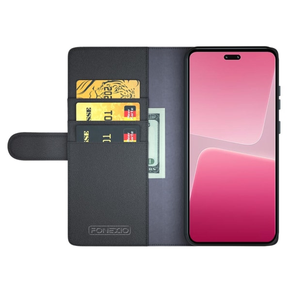 Ægte læderetui Xiaomi 13 Lite Sort