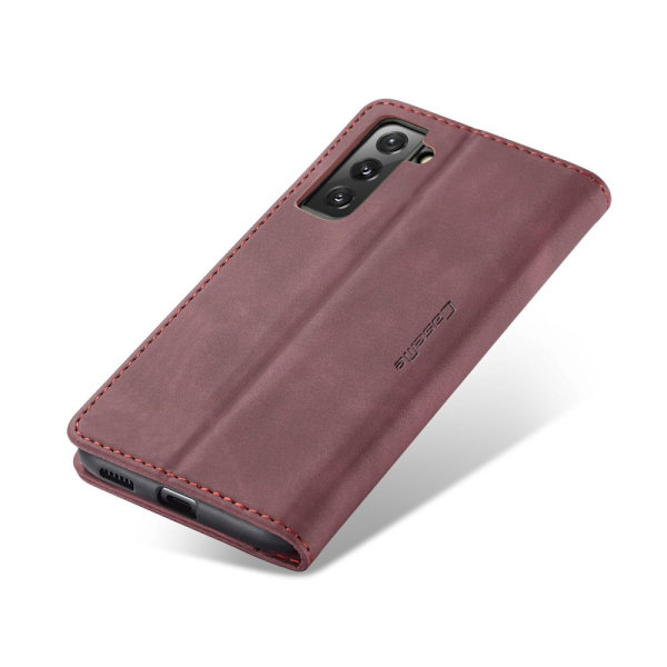 CaseMe Slim Lompakkokotelo Samsung Galaxy S22 Punainen