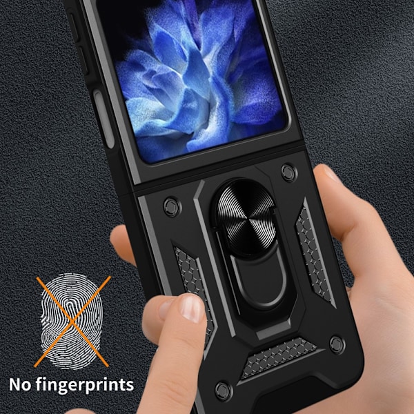 Hybridskal Samsung Galaxy Z Flip 6 Ringholder Sort