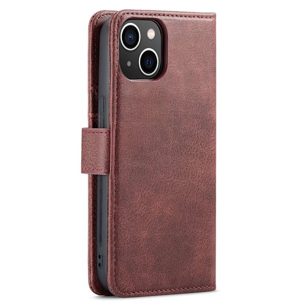 DG.MING 2-i-1 Magnet Pung iPhone 14 Plus Rød