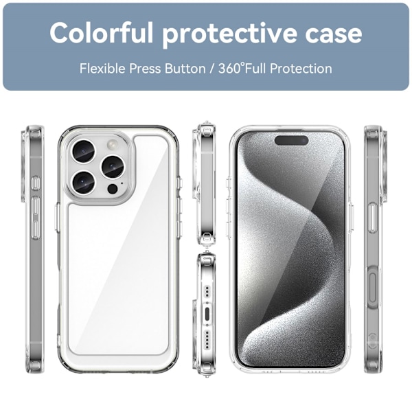 Hybrid Edge Case iPhone 16 Pro Transparent