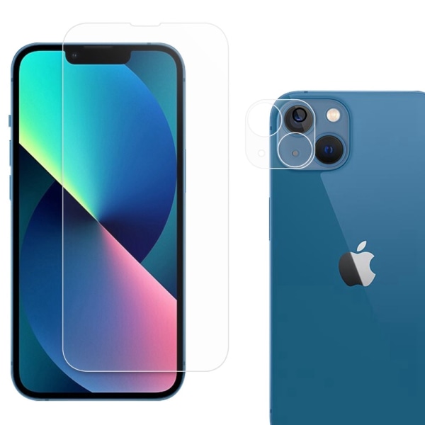 iPhone 14 Plus Skærmbeskyttelse & Linsebeskyttelse Hærdet Glas
