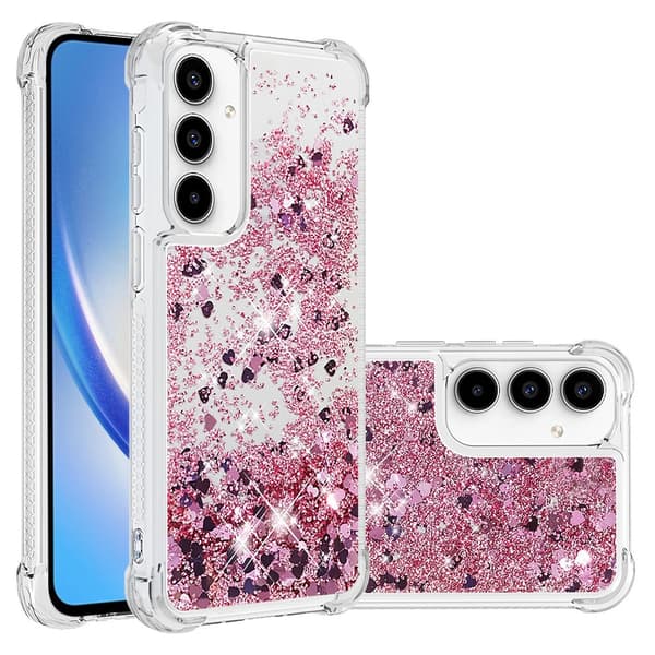 Glitter Bling TPU Case Samsung Galaxy A36 Roséguld