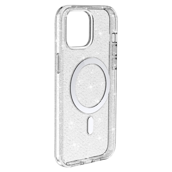 Glitter MagSafe Skal iPhone 14 Transparent