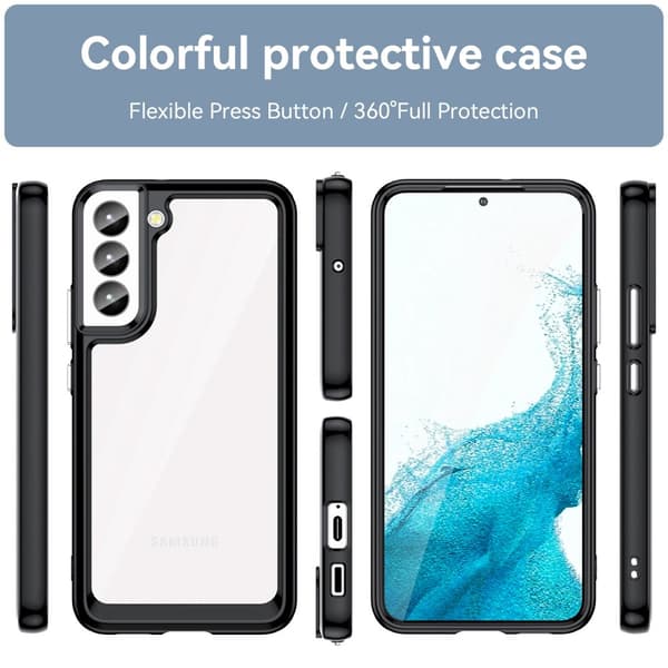 Hybrid Edge Case Samsung Galaxy S23 Plus Svart