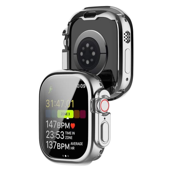 Heltäckande TPU Skal Apple Watch Ultra 3 49mm Silver