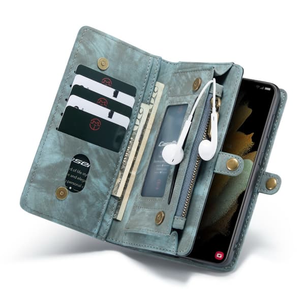 CaseMe Pungetui Multi-Slot Samsung Galaxy S21 Plus Blå