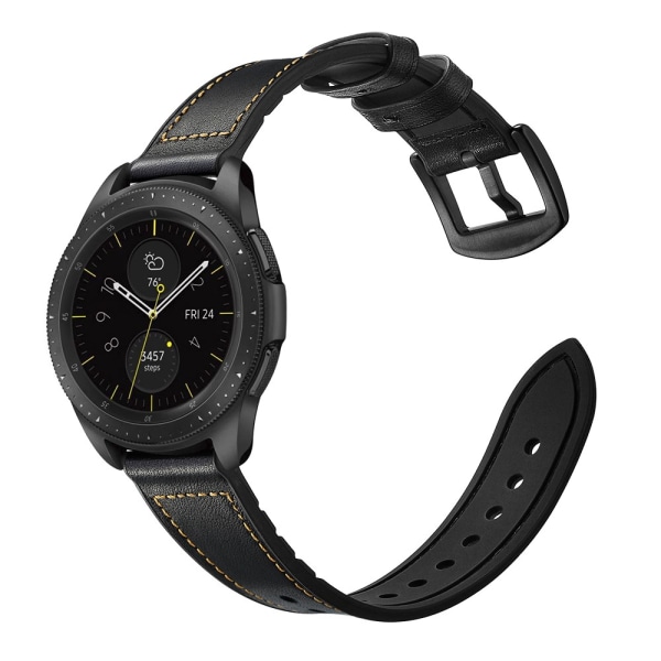 Aito nahkaranneke Samsung Galaxy Watch 5 Prolle, musta