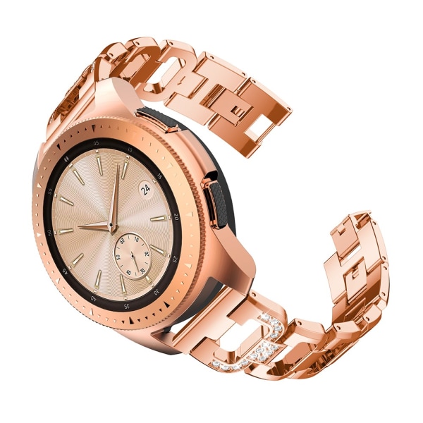 Rhinestone Metal Rannekoru Galaxy Watch 42mm Rose Gold