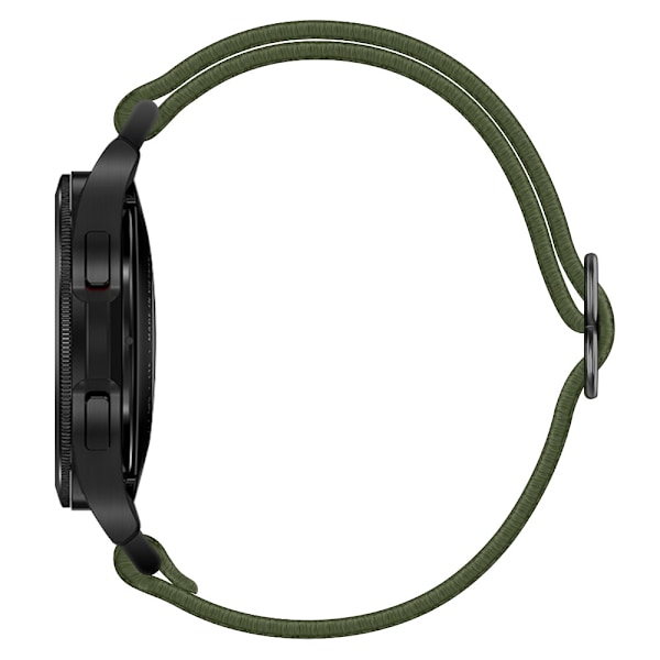 Elastiskt Nylonarmband Samsung Galaxy Watch 7 40mm Mörkgrön