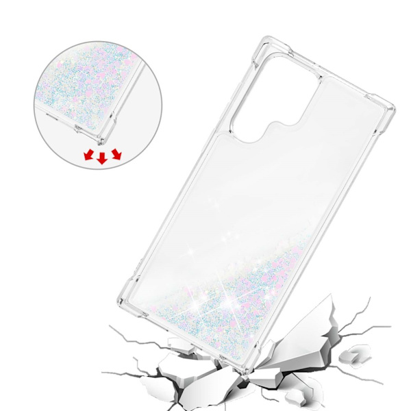 Glitter Bling TPU Case Samsung Galaxy S22 Ultra Silver