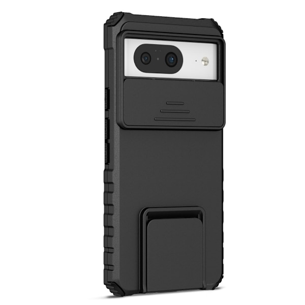 Kickstand Cover Google Pixel 8 Kamerabeskyttelse Sort