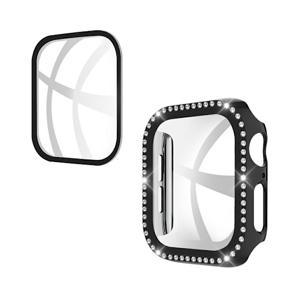 Apple Watch 40mm kuori ja näytönsuoja karkaistu lasi musta