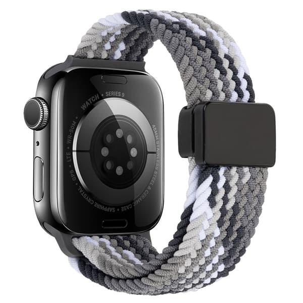 Elastiskt Vävd Nylonarmband Apple Watch Ultra 3 49mm Multifärg S