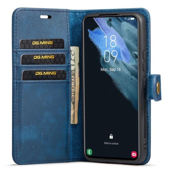 DG.MING 2-in-1 Magnet Wallet Samsung Galaxy S23 Plus Blue