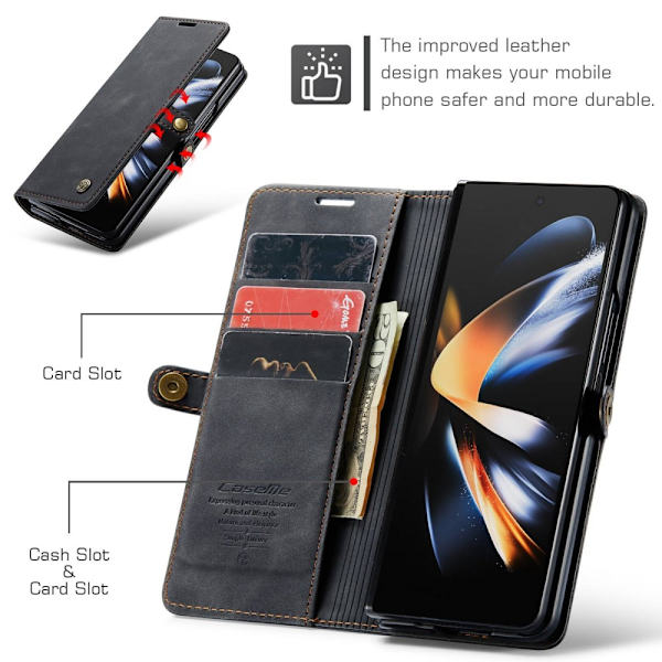 CaseMe Slim Pungetui Samsung Galaxy Z Fold 4 Sort