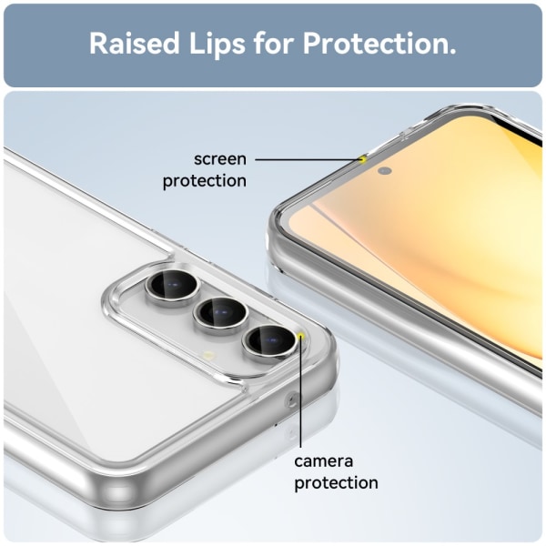 Hybrid Edge Case Samsung Galaxy S23 FE Transparent