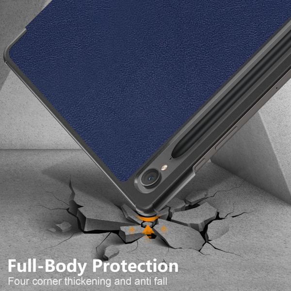 Samsung Galaxy Tab S9 -kotelo Tri-fold Tummansininen