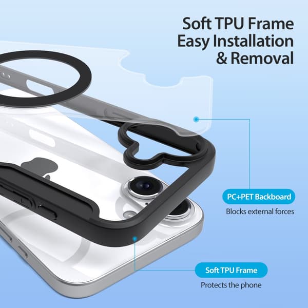Dux Ducis Skin X Pro -kotelo MagSafe iPhone 16 - Musta