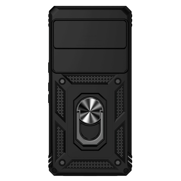 Hybridskal Google Pixel 7 Ring + Kamerabeskyttelse Sort