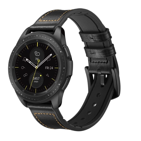 Äkta Läderarmband Samsung Galaxy Watch 5 Pro Svart