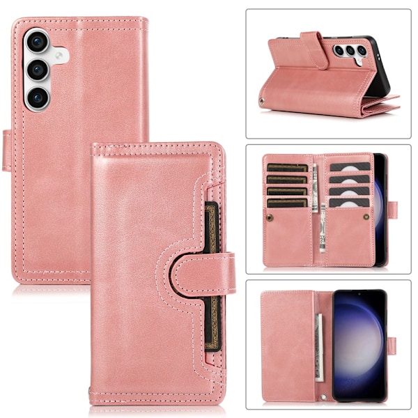 Lompakko-kotelo Multi-Slot Samsung Galaxy S25 Rose Gold