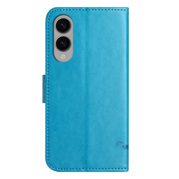Læderetui Sommerfugle Samsung Galaxy S25 Edge Blå