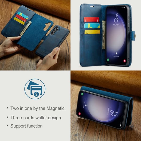 DG.MING 2-i-1 Magnetiskt Plånboksfodral Samsung Galaxy A35 Blå