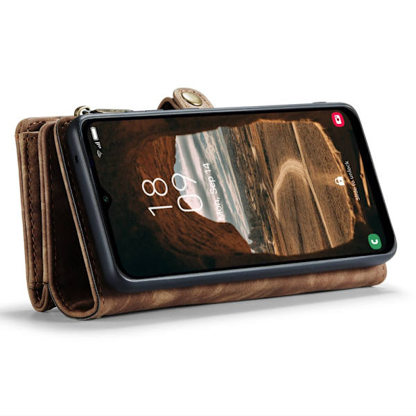 CaseMe Multi-Slot 2 i 1 Plånboksfodral Galaxy A34 Brun
