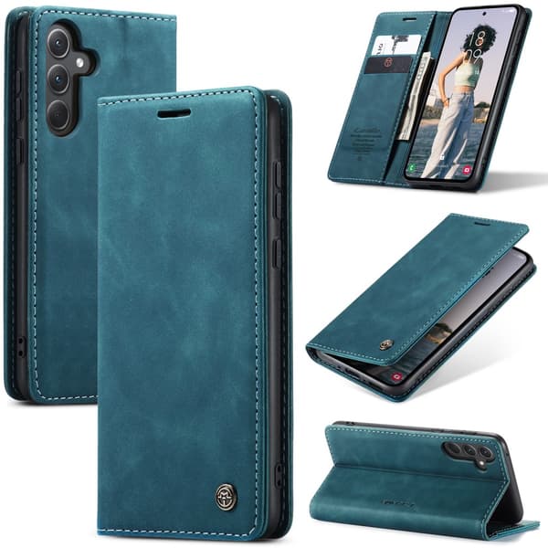 CaseMe Slim Plånboksfodral Samsung Galaxy A36 Blå
