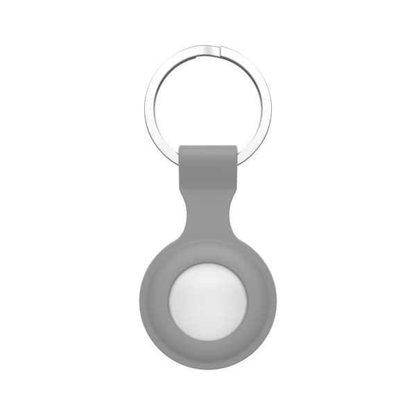 Silikonikuori Apple AirTagille avainrenkaalla Harmaa