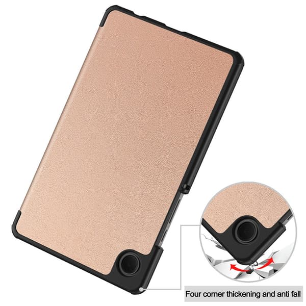 Samsung Galaxy Tab A11 Cover Tri-fold Rosaguld