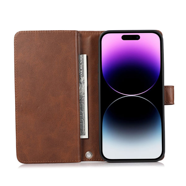 Pungetui Multi-Slot iPhone 16 Pro Max Brun
