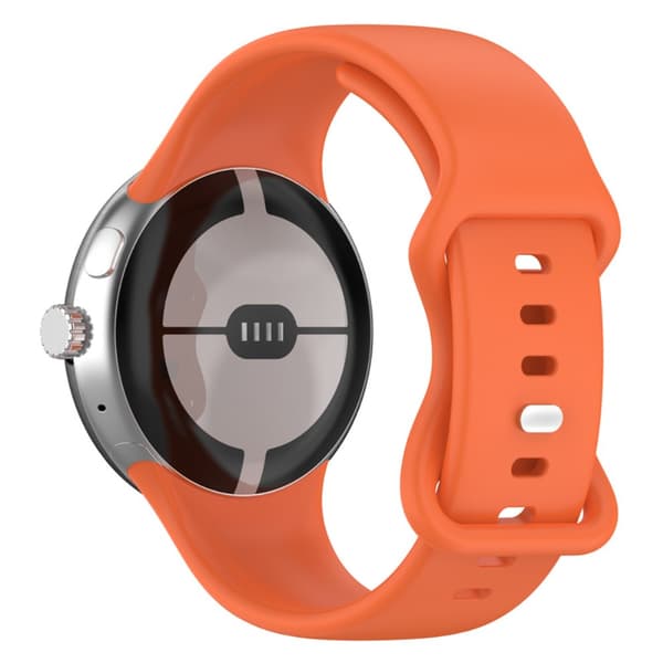 Silikoniranneke Google Pixel Watch 2 Oranssille