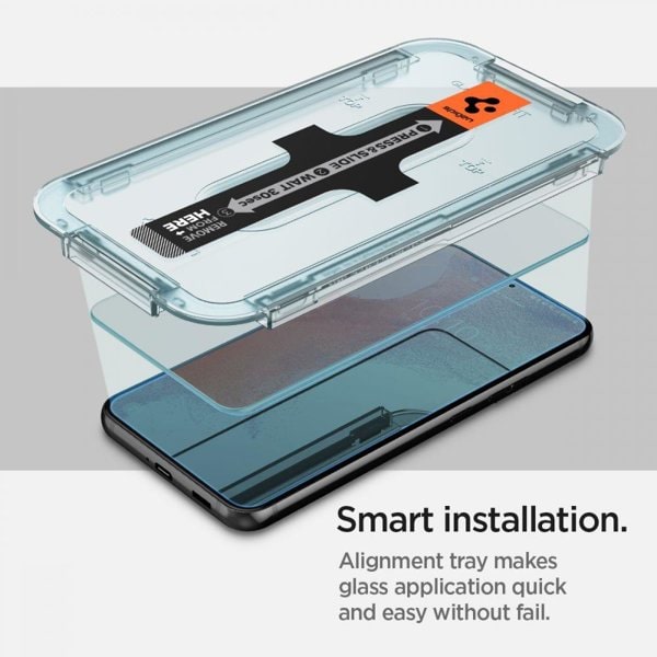 Spigen Samsung Galaxy S22 Skærmbeskytter GLAS.tR EZ Fit 2-Pack