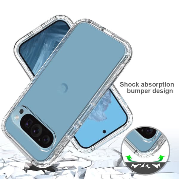360 Heltäckande Skal Google Pixel 9 Pro Transparent