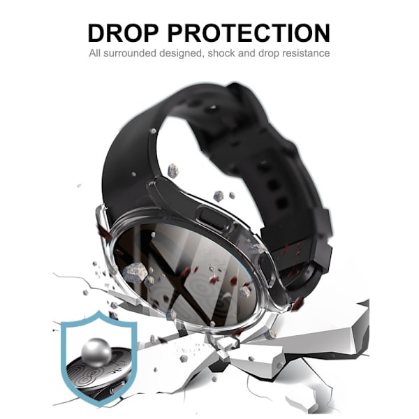 Hat Prince Fuldækkende TPU Skal Galaxy Watch 5 40mm Transparent