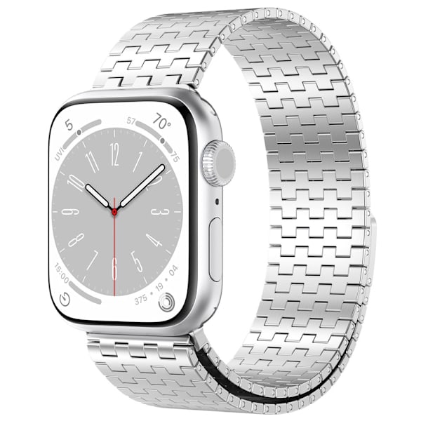 Magneettinen metalliranneke Apple Watch Ultra 2 49mm hopea