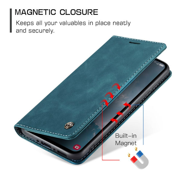 CaseMe Slim Plånboksfodral Samsung Galaxy A54 Blå