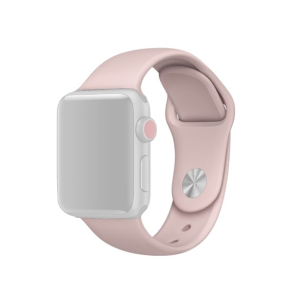 Silikonirannekoru Apple Watch 42/44/45/49 mm Vaaleanpunainen