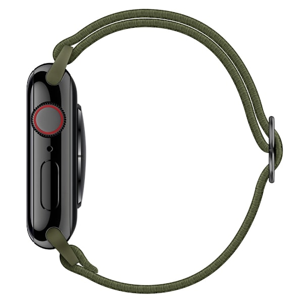 Elastisk Nylonrem Apple Watch Series 10 46mm Grøn