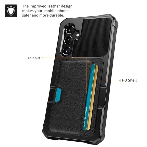 Armor Card Case Galaxy S24 Plus Svart