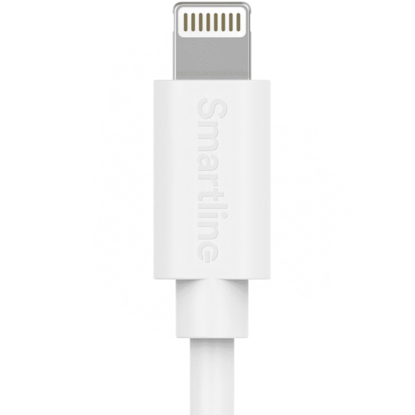 Smartline USB-kaapeli Lightning 1m Valkoinen