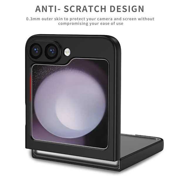 Samsung Galaxy Z Flip 6 Cover med Magnetisk Ringholder Sort